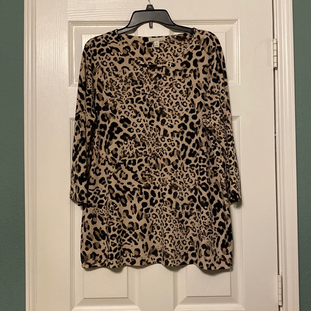 Dana Buchman Animal Print Top